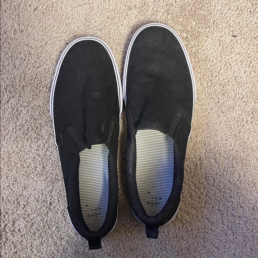 Black target Slip-On shoes
